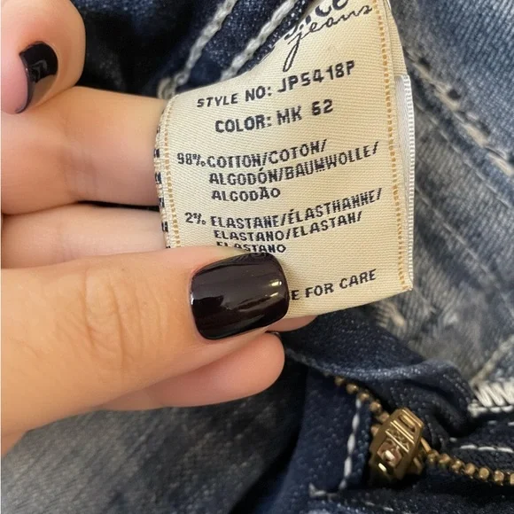 Miss Me JP5418P Capri Jeans Size 28 | Distressed Blue Denim - Picture 13 of 14